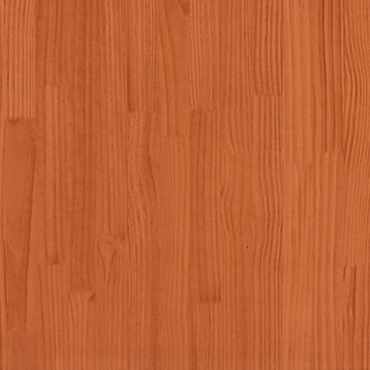 Kids'Bed Roof Wax Brown 60x99x139,5 cm Solid Wood Pine