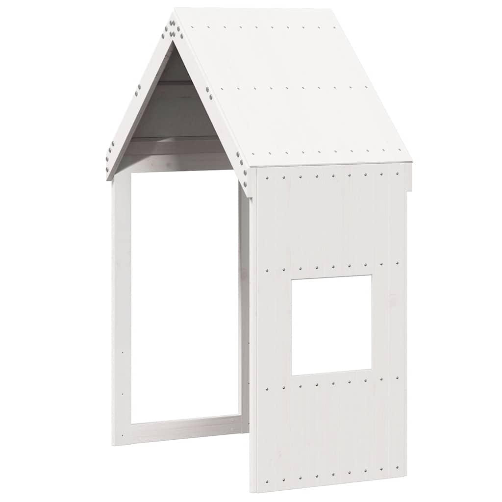 Kids'Bed Roof White 55x99x139,5 cm Solid Wood Pine