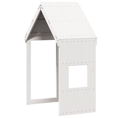Kids'Bed Roof White 55x99x139,5 cm Solid Wood Pine