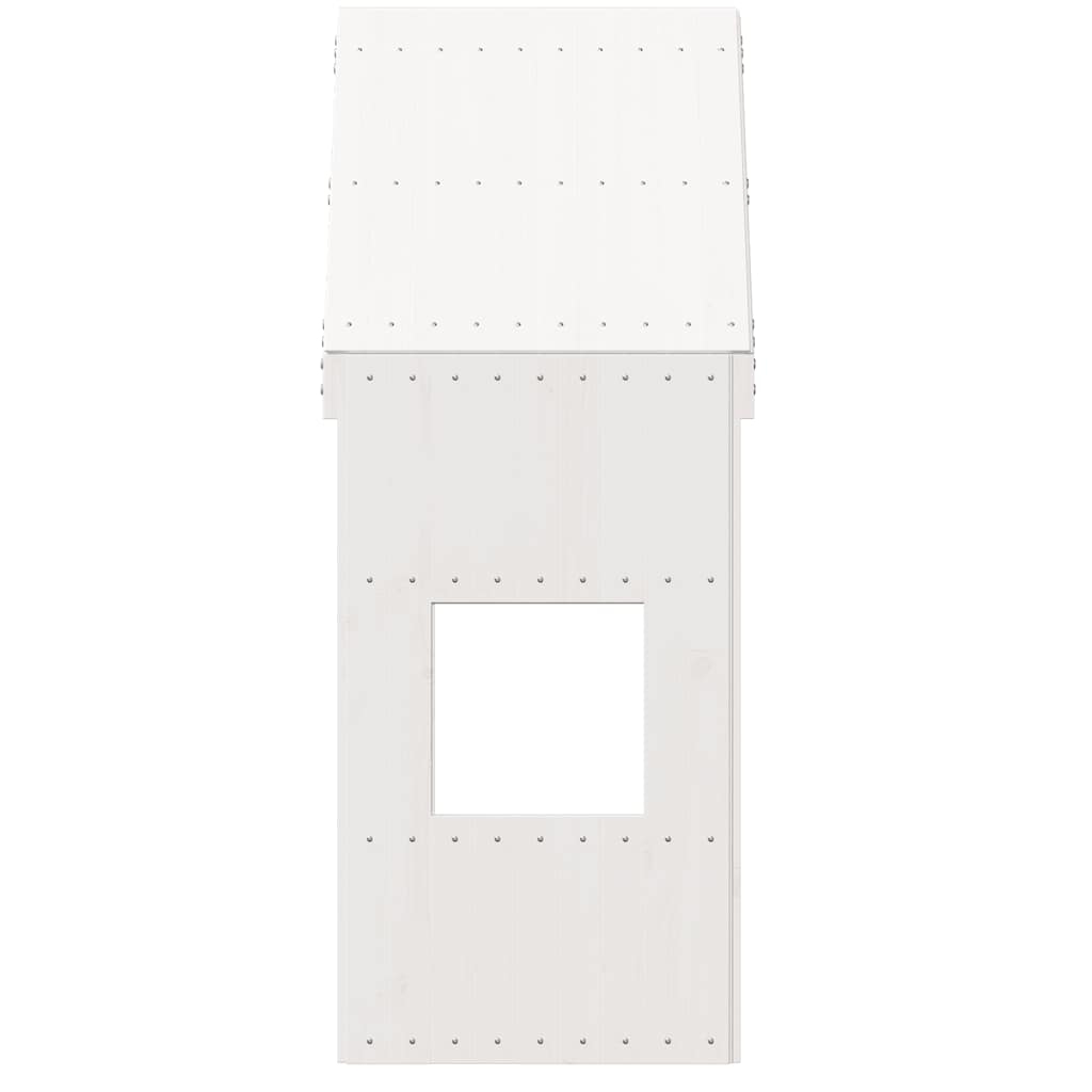 Kids'Bed Roof White 55x99x139,5 cm Solid Wood Pine