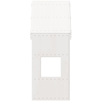 Kids'Bed Roof White 55x99x139,5 cm Solid Wood Pine