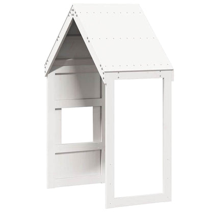 Kids'Bed Roof White 55x99x139,5 cm Solid Wood Pine