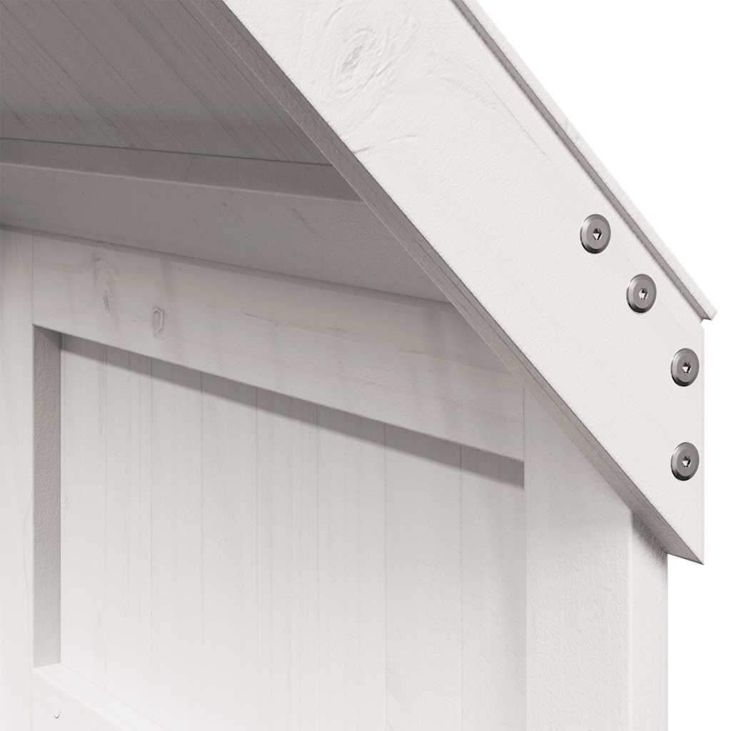 Kids'Bed Roof White 55x99x139,5 cm Solid Wood Pine