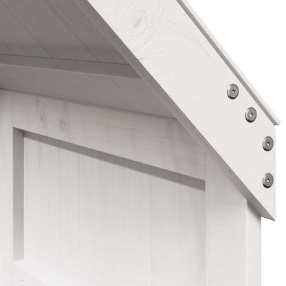 Kids'Bed Roof White 55x99x139,5 cm Solid Wood Pine