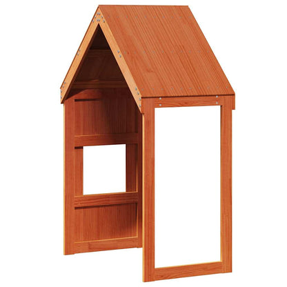 Kids'Bed Roof Wax Brown 55x99x139,5 cm Solid Wood Pine