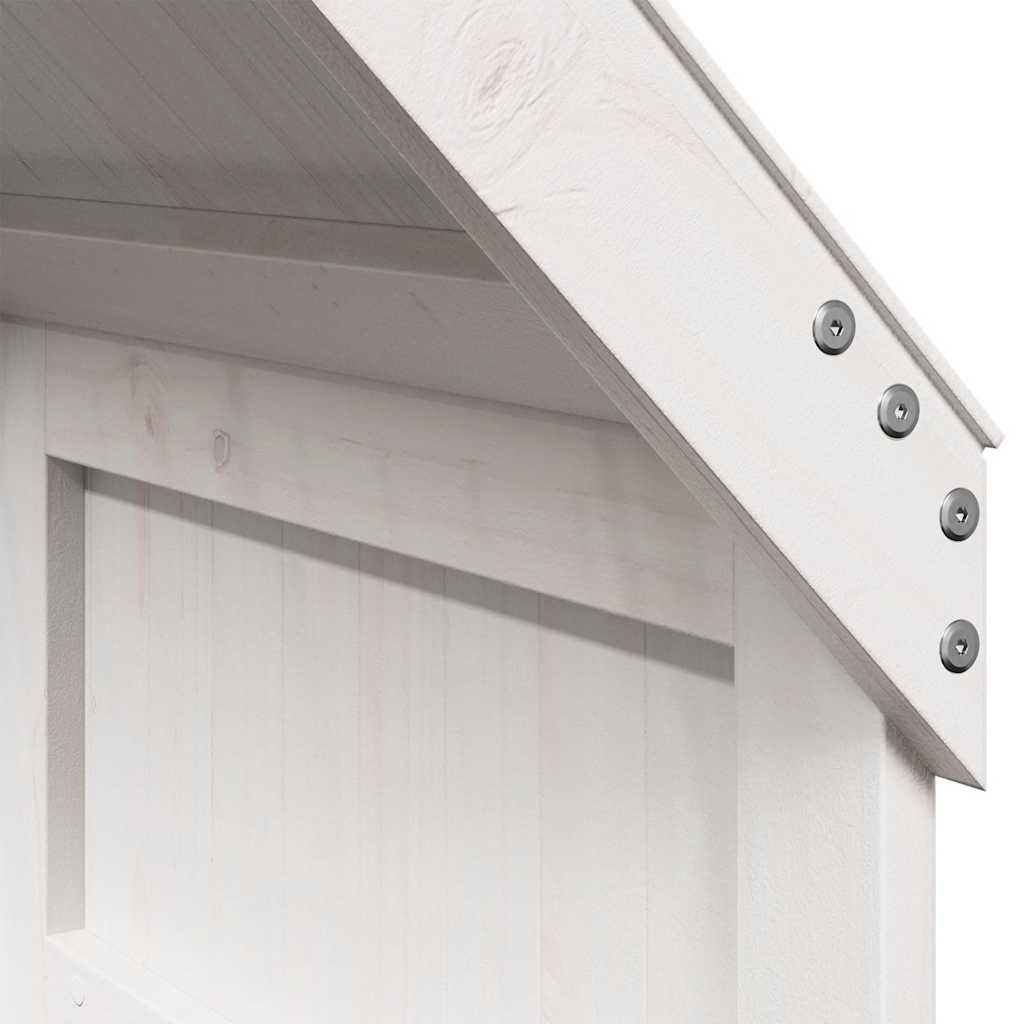 Kids'Bed Roof White 55x84x132 cm Solid Wood Pine