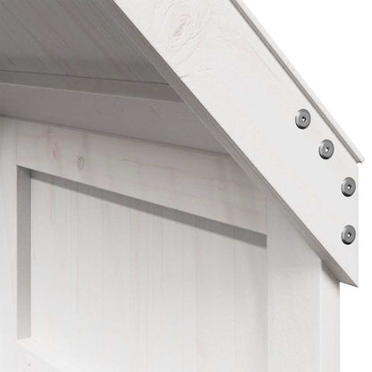 Kids'Bed Roof White 55x84x132 cm Solid Wood Pine