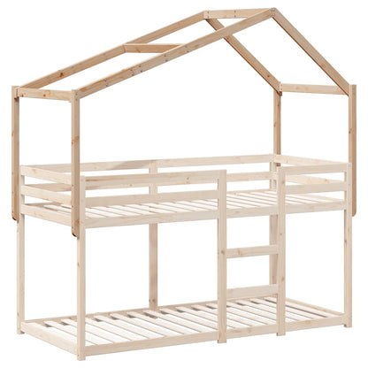 Kids'Bed Roof 213x95,5x144,5 cm Solid Wood Pine