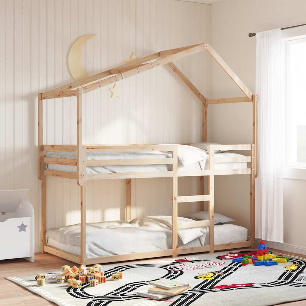 Kids'Bed Roof 213x95,5x144,5 cm Solid Wood Pine