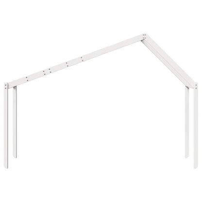 Kids'Bed Roof White 213x95,5x144,5 cm Solid Wood Pine