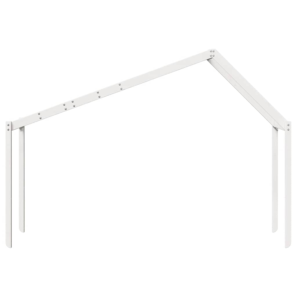 Kids'Bed Roof White 213x85,5x144,5 cm Solid Wood Pine