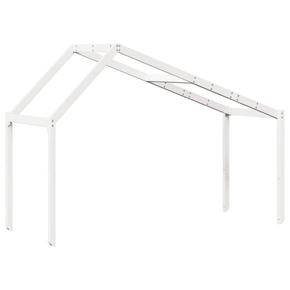 Kids'Bed Roof White 213x85,5x144,5 cm Solid Wood Pine