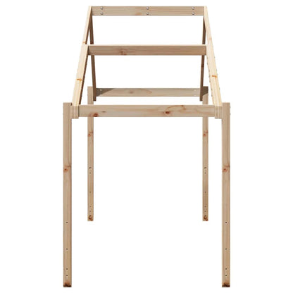 Kids' Bed Roof 203x95.5x142 cm Solid Wood Pine