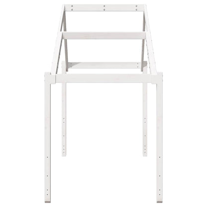 Kids'Bed Roof White 203x95,5x142 cm Solid Wood Pine