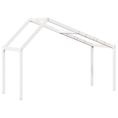 Kids'Bed Roof White 203x95,5x142 cm Solid Wood Pine