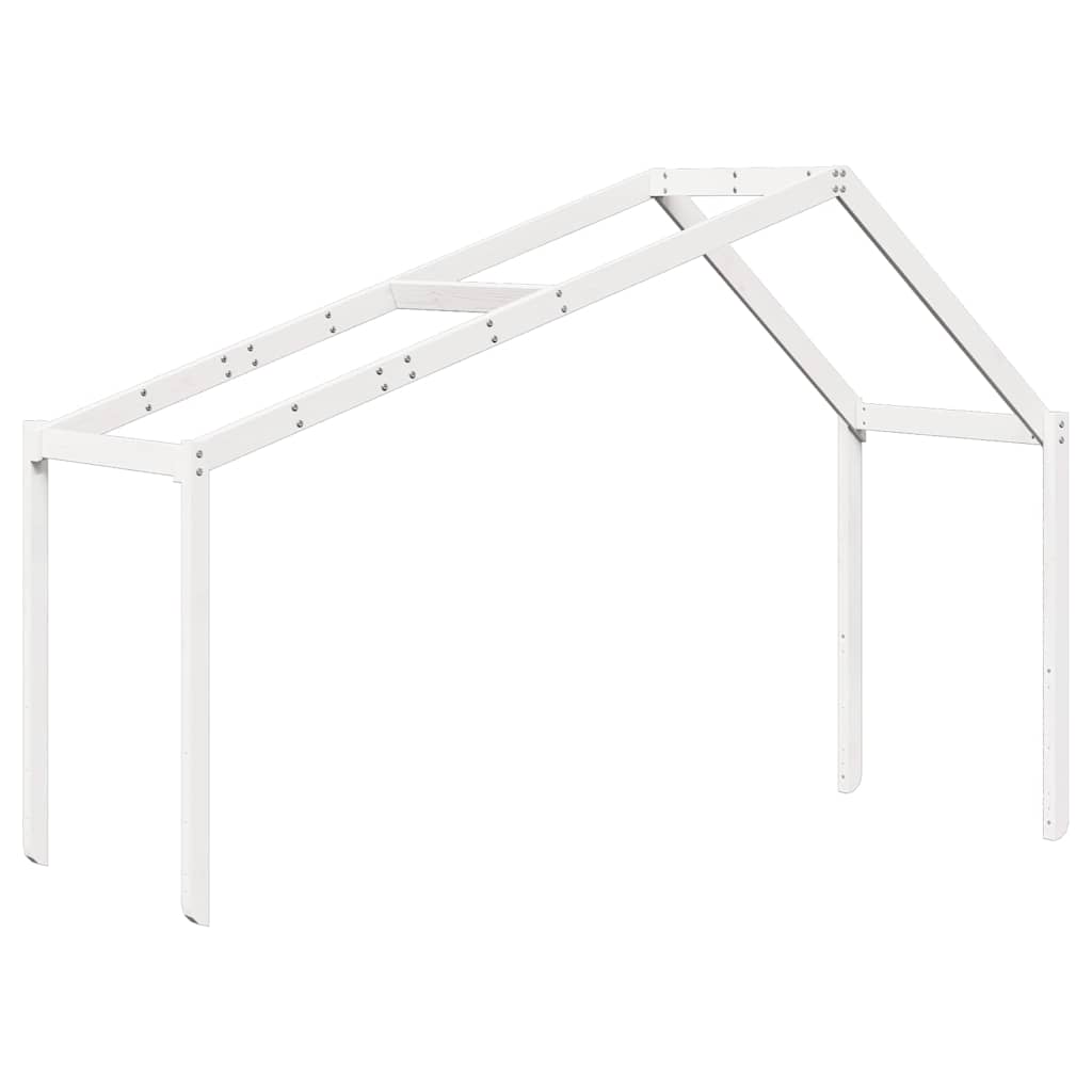 Kids'Bed Roof White 203x80,5x142 cm Solid Wood Pine