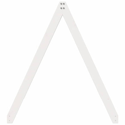 Kids' Bed Roof White 209x95.5x88 cm Solid Wood Pine