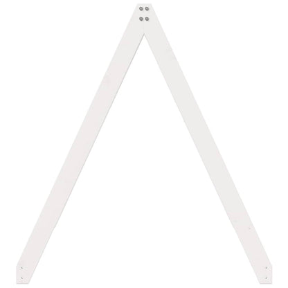 Kids' Bed Roof White 209x85.5x88 cm Solid Wood Pine