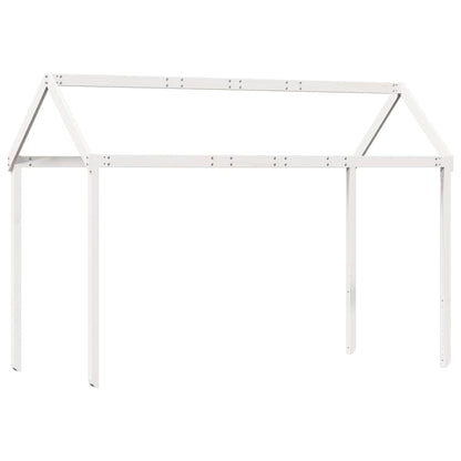 Kids'Bed Roof White 217x85,5x154 cm Solid Wood Pine