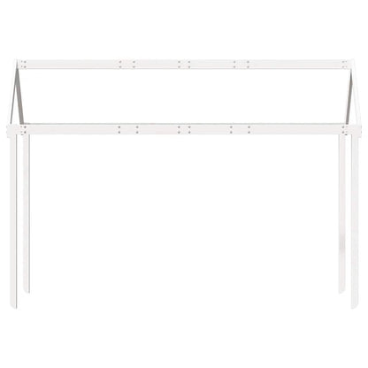 Kids'Bed Roof White 217x85,5x154 cm Solid Wood Pine