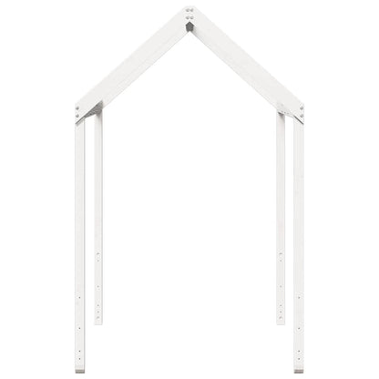 Kids'Bed Roof White 217x85,5x154 cm Solid Wood Pine