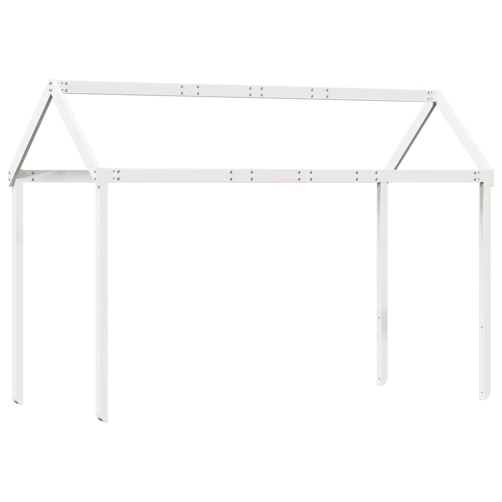 Kids'Bed Roof White 207x95,5x159 cm Solid Wood Pine