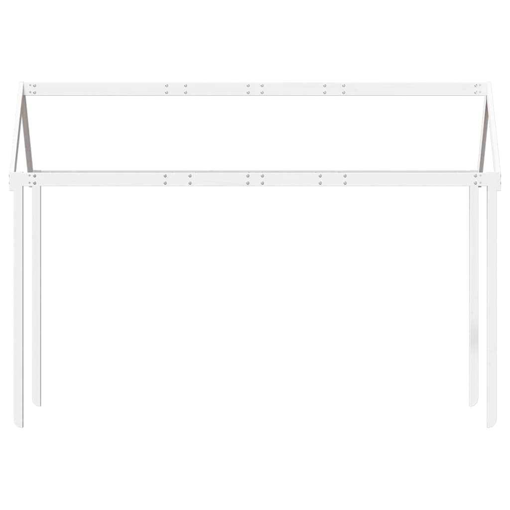 Kids'Bed Roof White 207x95,5x159 cm Solid Wood Pine