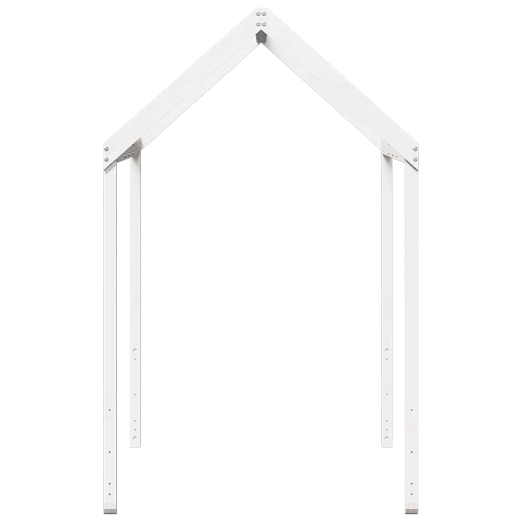 Kids'Bed Roof White 207x95,5x159 cm Solid Wood Pine