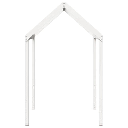 Kids'Bed Roof White 207x95,5x159 cm Solid Wood Pine