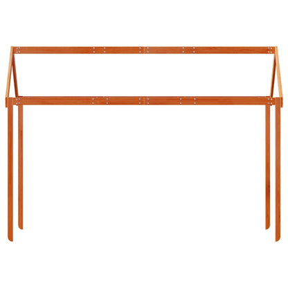 Kids'Bed Roof Wax Brown 207x95,5x159 cm Solid Wood Pine