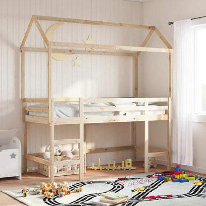 Kids'Bed Roof 207x80,5x151,5 cm Solid Wood Pine