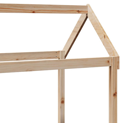 Kids'Bed Roof 118x70x176,5 cm Solid Wood Pine