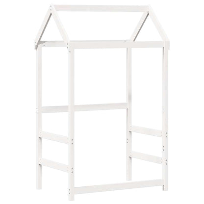 Kids'Bed Roof White 118x70x176,5 cm Solid Wood Pine