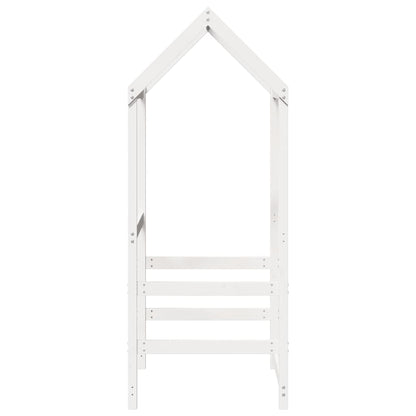 Kids'Bed Roof White 118x70x176,5 cm Solid Wood Pine