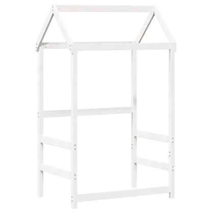 Kids'Bed Roof White 98x70x176,5 cm Solid Wood Pine