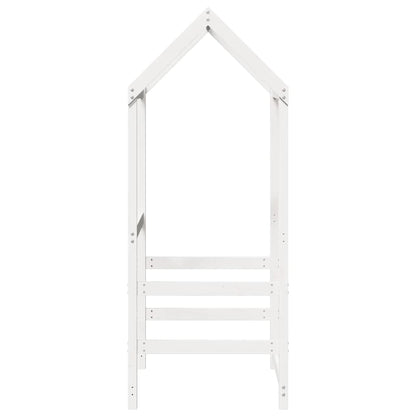 Kids'Bed Roof White 98x70x176,5 cm Solid Wood Pine