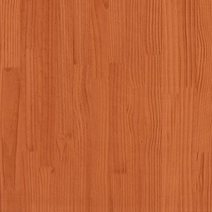 Kids'Bed Roof Wax Brown 98x70x176,5 cm Solid Wood Pine