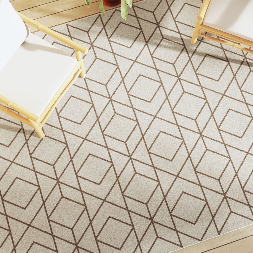 Indoor & Outdoor Rug Short Pile Multicolour 190x300 cm