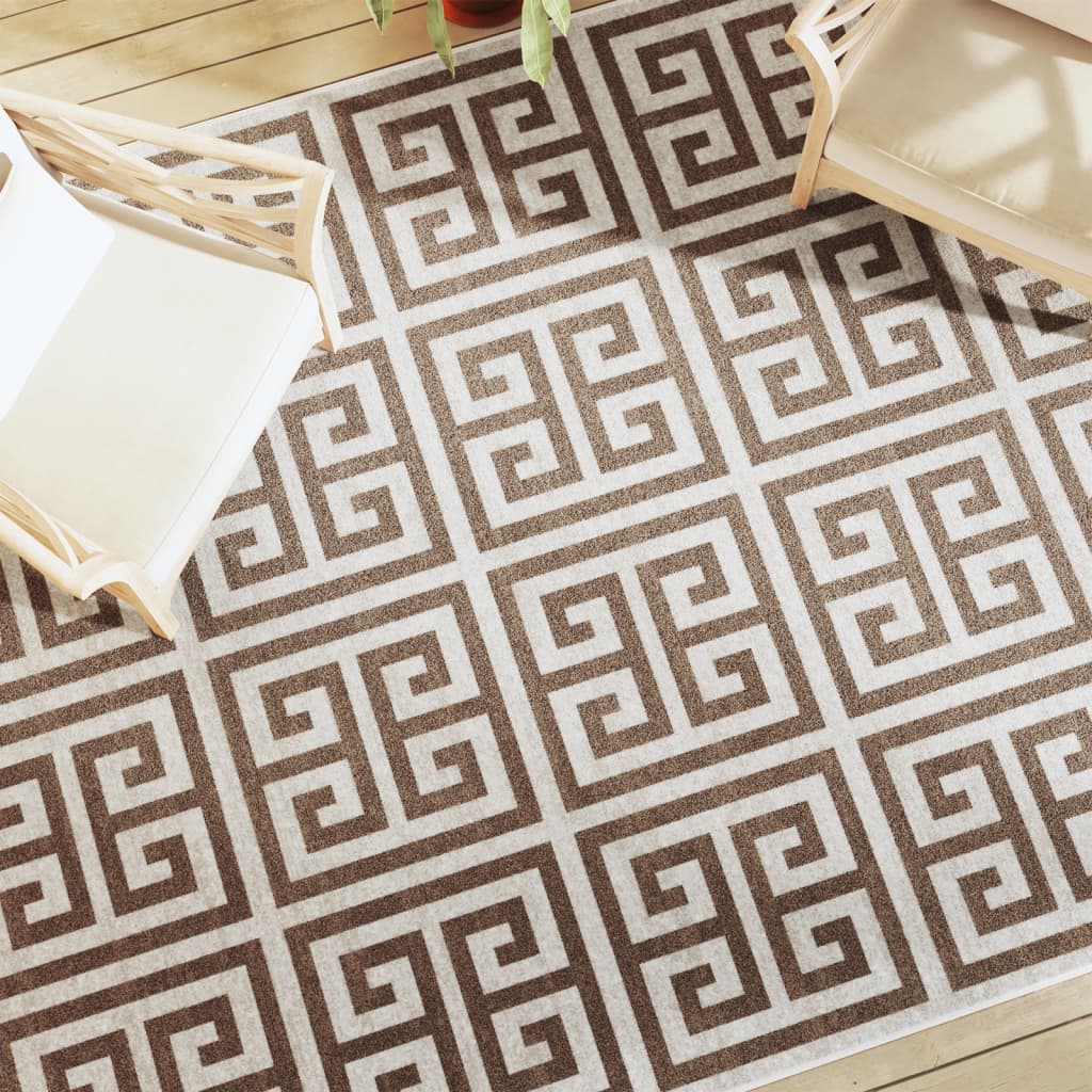 Indoor & Outdoor Rug Short Pile Multicolour 190x300 cm