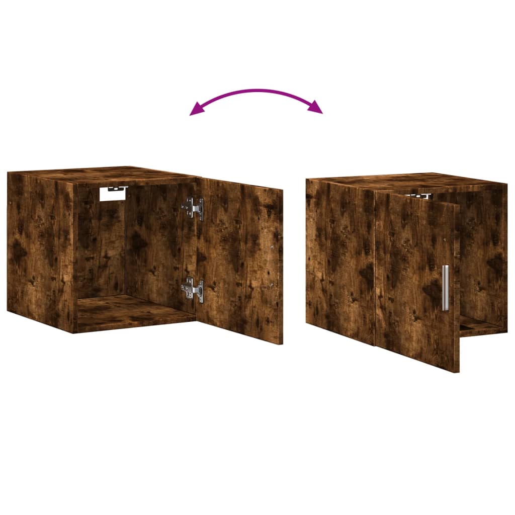 Wall Cabinet Smoked Oak 40x42.5x40 cm Engineered Wood