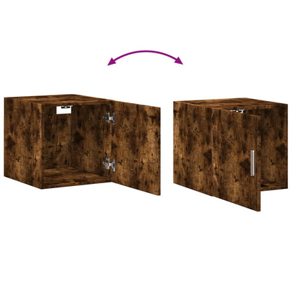 Wall Cabinet Smoked Oak 40x42.5x40 cm Engineered Wood