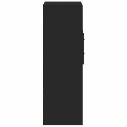 Highboard | Black | Engineered wood | Tall | Highboard | Rectangular