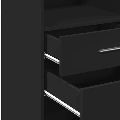 Highboard | Black | Engineered wood | Tall | Highboard | Rectangular