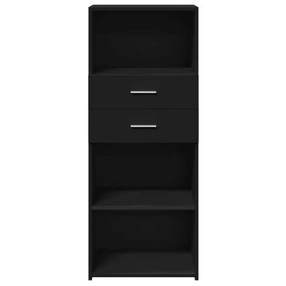 Highboard Black 50x42.5x124 cm Engineered Wood