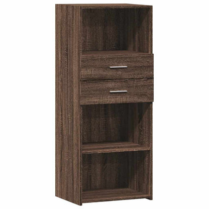 Highboard Brown Oak 50x42.5x124 cm Engineered Wood