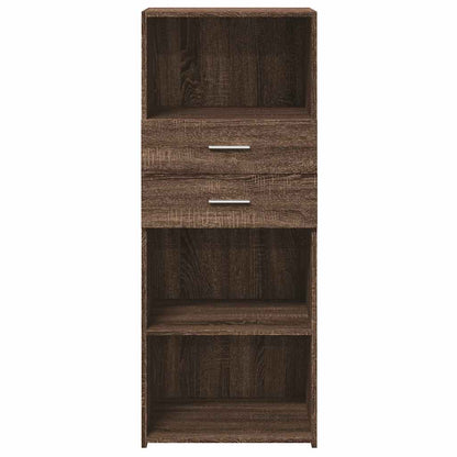 Highboard Brown Oak 50x42.5x124 cm Engineered Wood