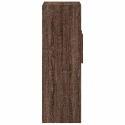 Highboard Brown Oak 50x42.5x124 cm Engineered Wood
