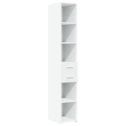 Highboard White 30x42.5x185 cm Engineered Wood