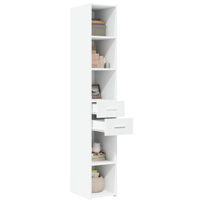 Highboard White 30x42.5x185 cm Engineered Wood