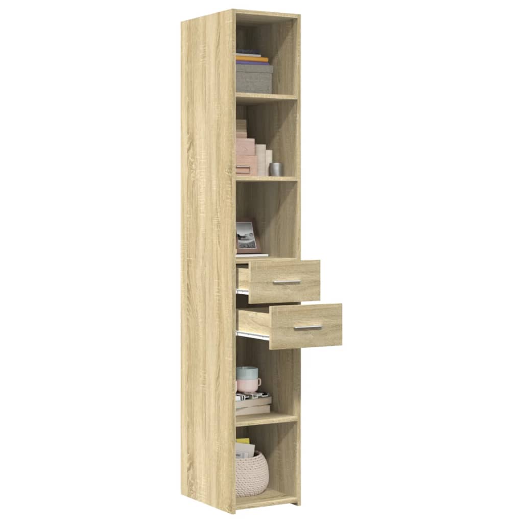 Highboard Sonoma Oak 30x42.5x185 cm Engineered Wood